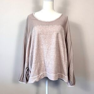 Wrap London Hemp Blend Dolman Sleeve Pullover Size 14